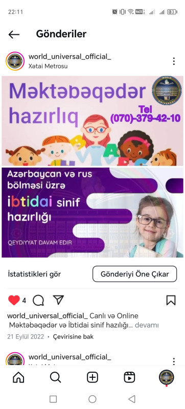 Məktəbəqədər və İbtidai sinif hazırlığı Подготовка к школе. Məktəbəqədər hazırlığı İbtidai sinif