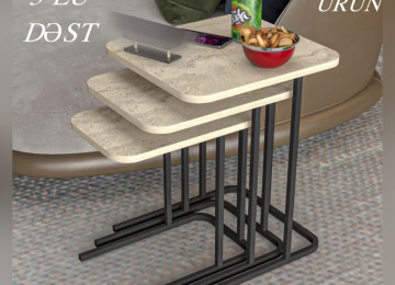 3lü Ziqon masalar Türkiyə istehsalı Anbardan birbaşa satış