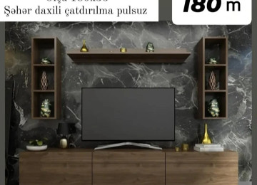 Tv stend Sifarişlə hazırlanır Rəng seçimi var Ölçü 180/35sm