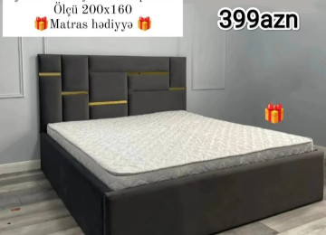 İkinəfərlik çarpayı Sifarişlə hazırlanır Rəng seçimi var