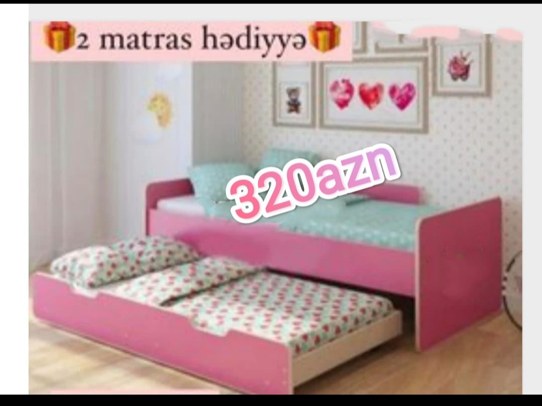 İki yerli çarpayı Sifarişlə hazırlanır Rəng seçimi var Ölçü