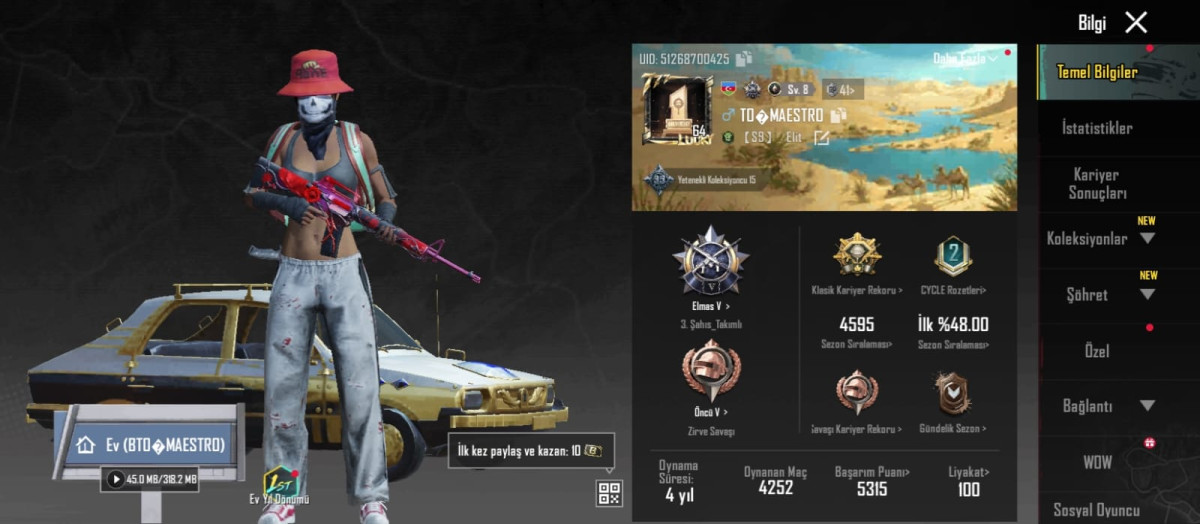 PUBG HESAPLARI Gorduyunuz hesab elimyandida satisdadir tecili suretde