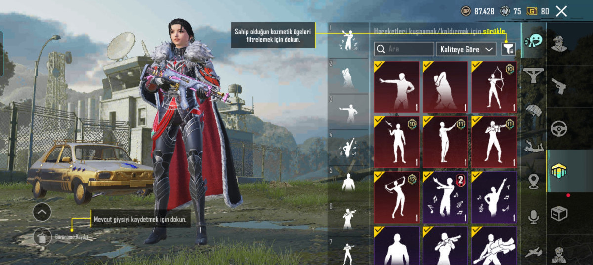 Pubg mobile hesabı Hesab özümün dür 17 ədəd destansı var hesabda,460 uc var
