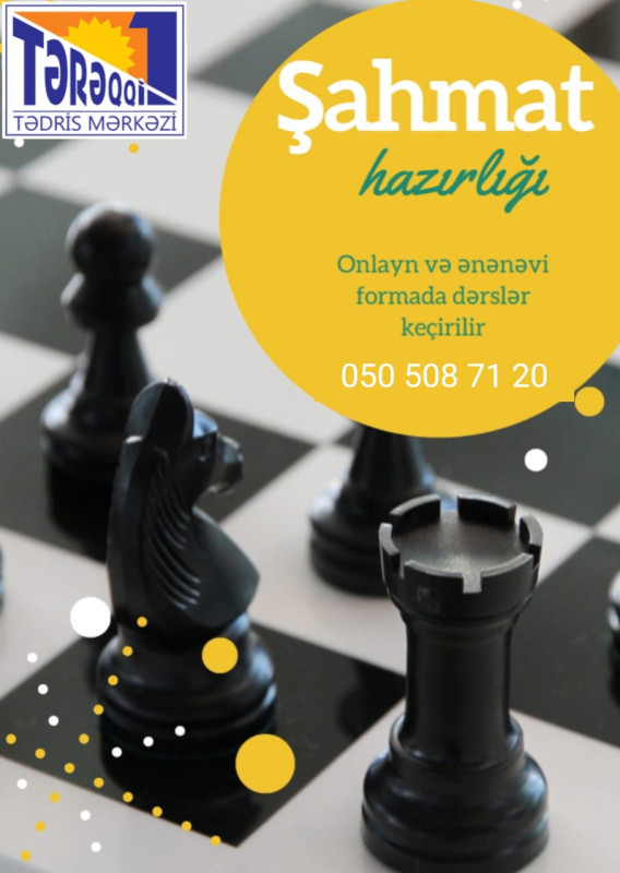 Tərəqqi Tədris Mərkəzində Şahmat Dərsləri! Uşaqlar və