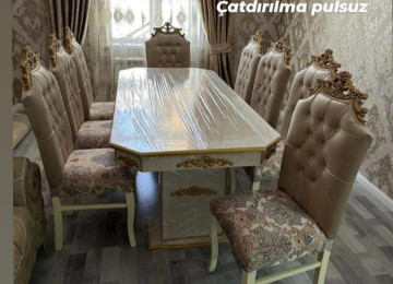 Stol və stul dəsti Sifarişlə hazırlanır Rəng seçimi var