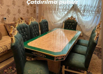 Stol və stul dəsti Sifarişlə hazırlanır Rəng seçimi var