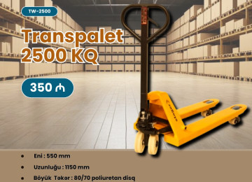 En Son model 2500 kq (2.5Tonluq) transpaletlerimiz Terezili