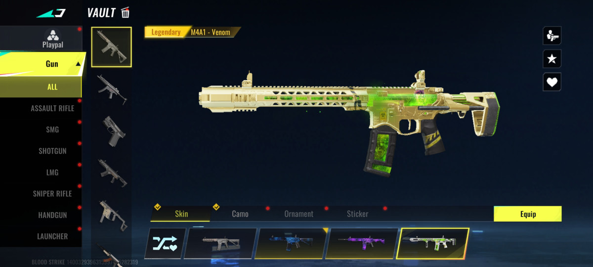 Blood strike salam Hesab 35 LEvel əlavə 24 material var 8 yukselen silah