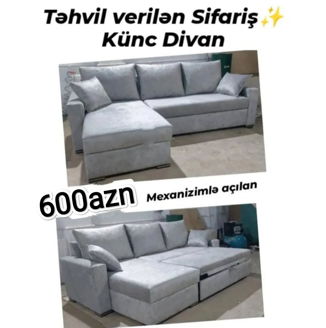Takos künc divan Sifarişlə hazırlanır Rəng seçimi var