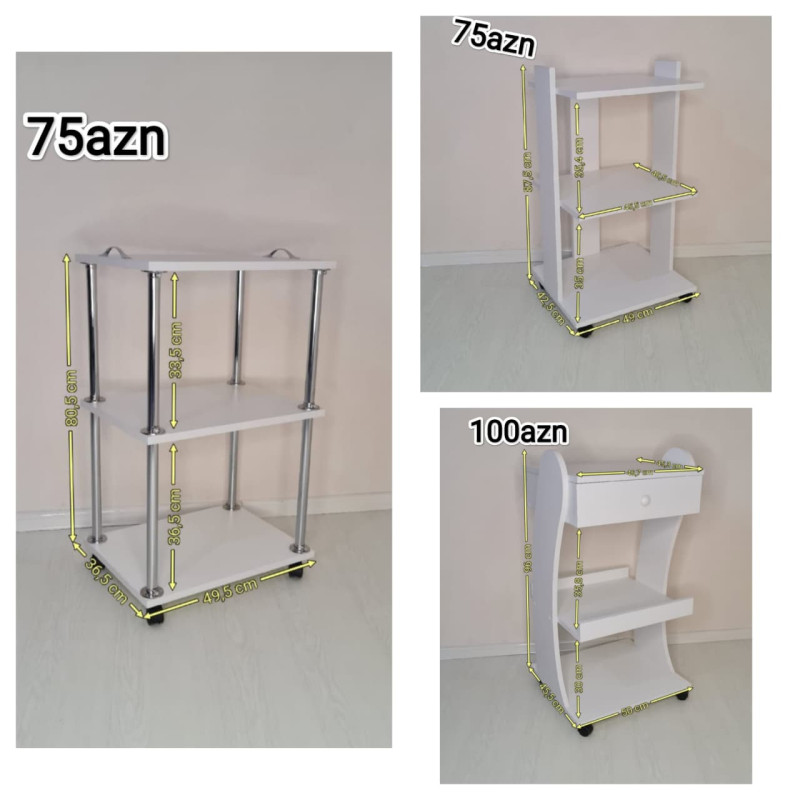 Salon etajerkalari Fabrik istehsalı Anbardan birbaşa satış