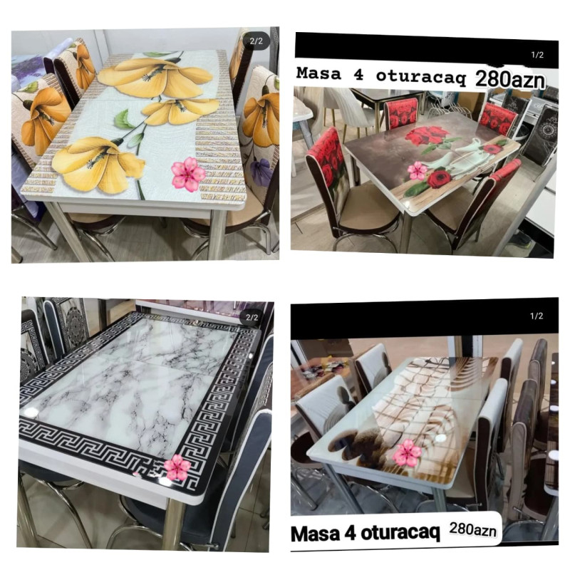 Mətbəx masa dəsti Türkiyə istehsalı Anbardan birbaşa satış