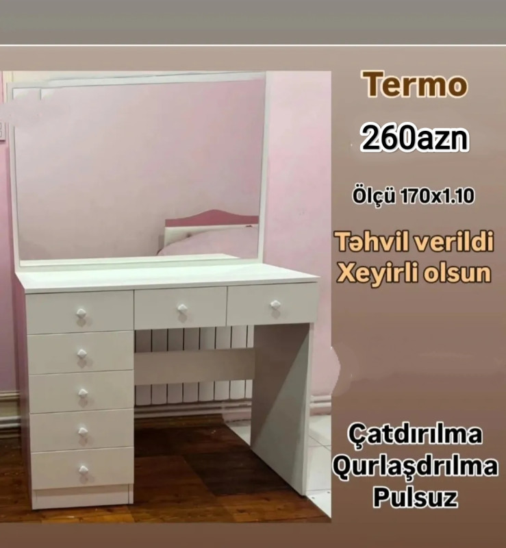 Güzgülü termo Güzgülü termo Sifarişlə hazırlanır Rəng seçimi var Ölçü