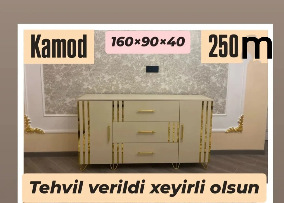 Kamod Kamod Sifarişlə hazırlanır Rəng seçimi var Ölçü 90/160/40sm