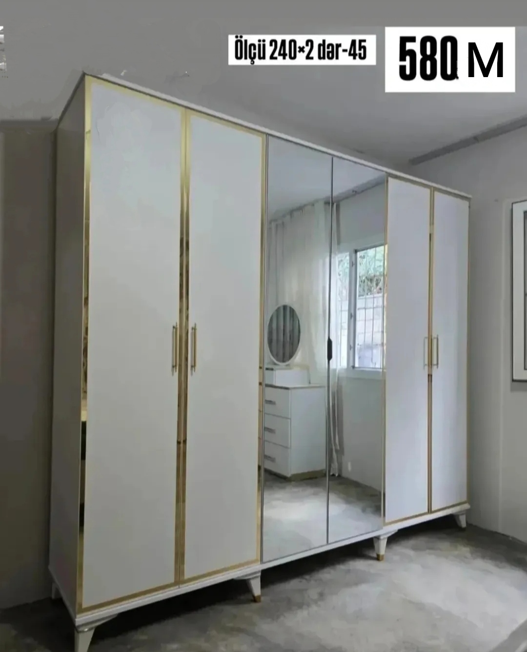 6Qapili dolab Sifarişlə hazırlanır Rəng seçimi var Ölçü