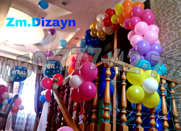 Helium şarlar. Helium şar dekoru. Online shar zakazi.