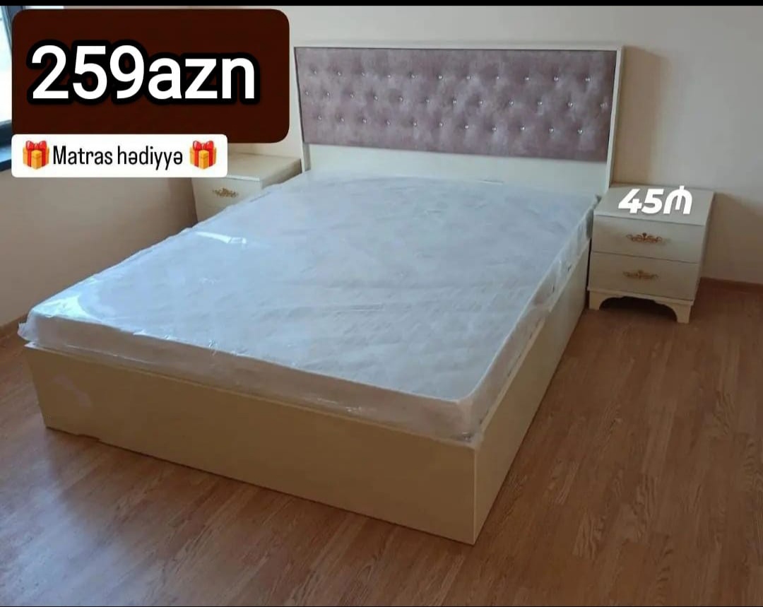Taxt Sifarişlə hazırlanır Rəng seçimi var Ölçü 160/200sm