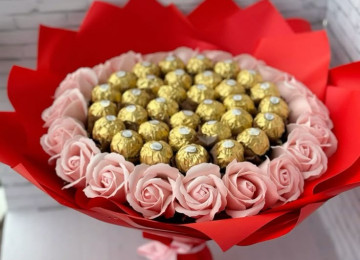 Sokolad buketleri sifarisle hazirlanir.Sidarisler en az 1