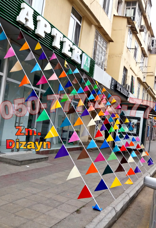 Bayrag decor. Uch kunc bayraq. Bayraq bezeme. Dekor