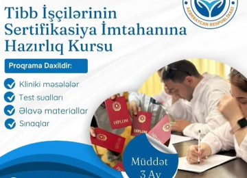Yeni Təlimə qeydiyyatı başladı ❗ Başlama tarixi: 20.01.25