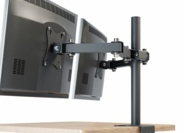 17 incdən 30 incə kimi iki monitor asmaq üçün stolüstü