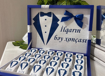 Bey konfet xoncalari sifarislə hazirlanir.Sifarisler bir