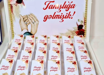 Heri konfet xoncalari sifarislə hazirlanir.Sifarisler bir