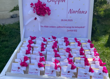 Nisan konfet xoncalari sifarislə hazirlanir.Sifarisler bir