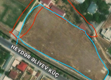 Fatmayidə torpaq sahəsi satılır çıxarış var yanından asfalt