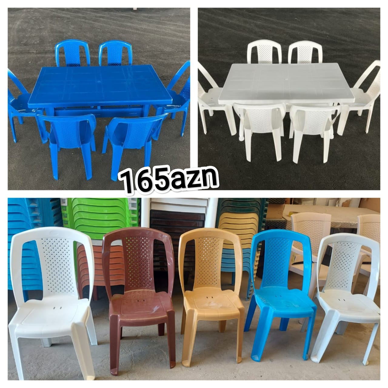 Plastik Masa dəsti Türkiyə istehsalı Anbardan birbaşa satış