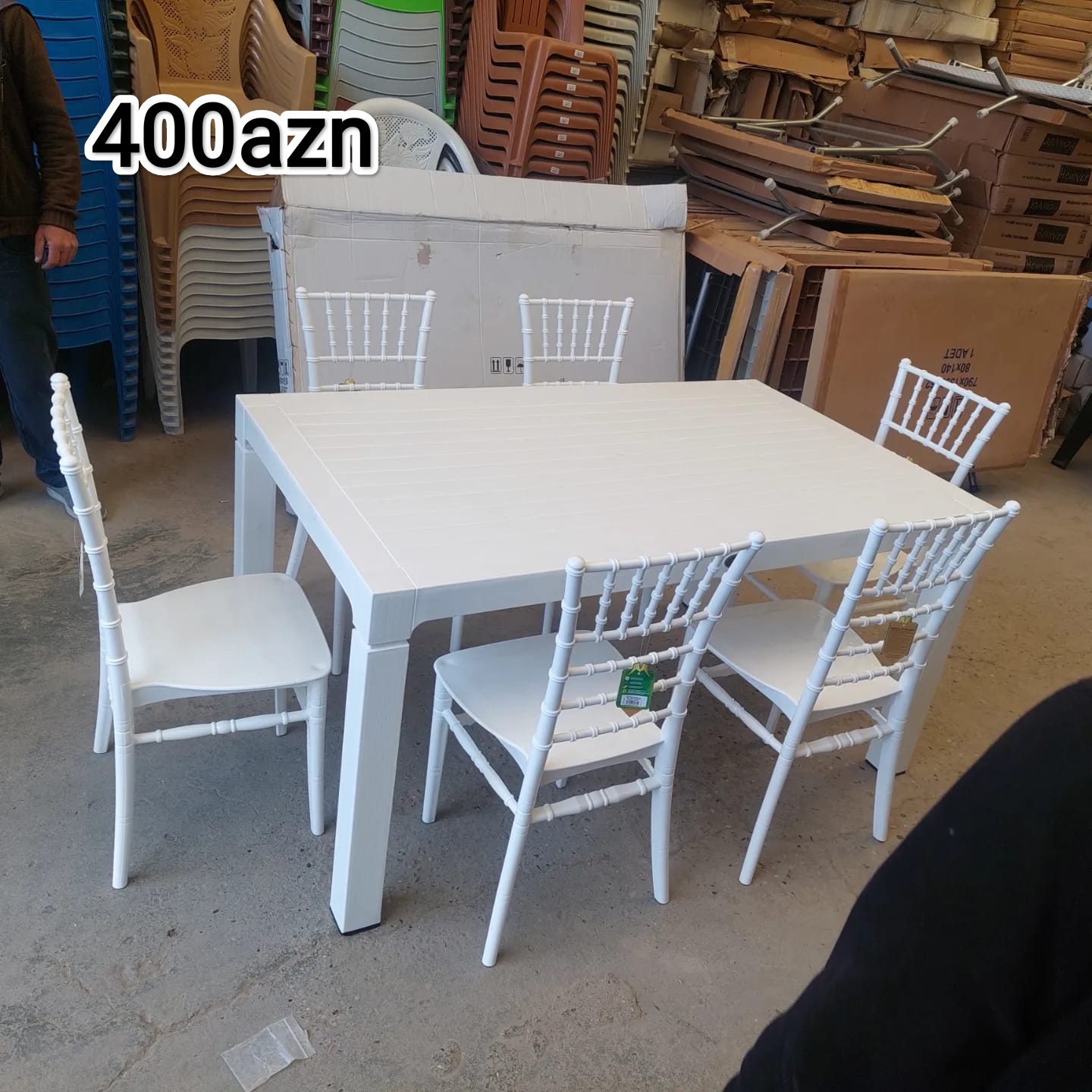 Plastik stol stul Türkiyə istehsalı Anbardan birbaşa satış