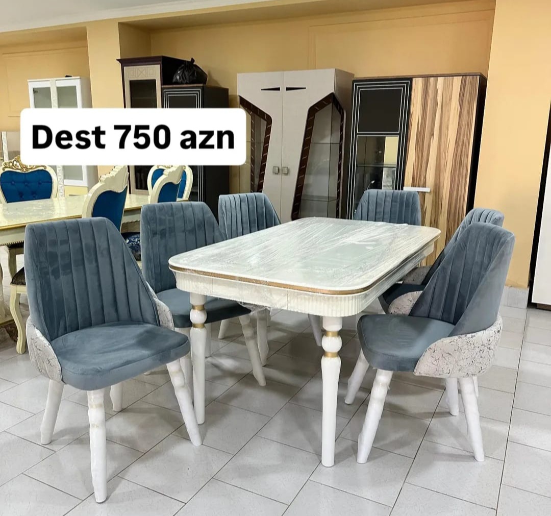 Stol və stul dəsti Sifarişlə hazırlanır Rəng seçimi var