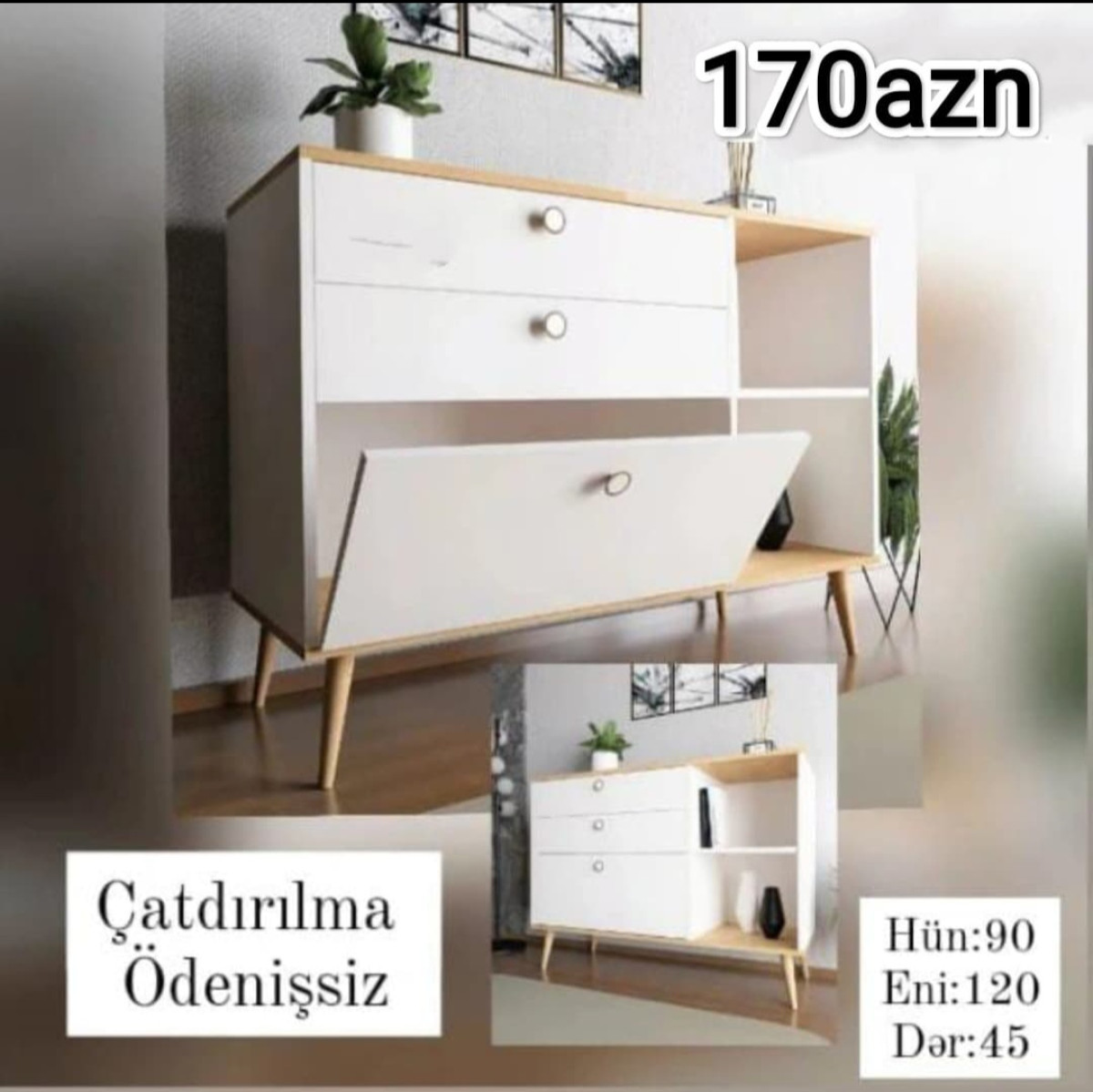 Kamod Kamod Sifarişlə hazırlanır Rəng seçimi var Ölçü 90/120/45sm