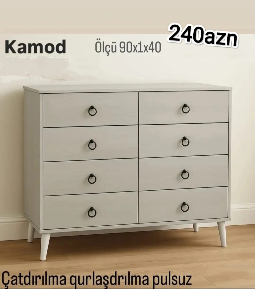 Kamod Sifarişlə hazırlanır Rəng seçimi var Ölçü 90/100/40sm