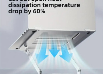 Noutbuklar üçün stolüsdü 360 dərəcə dönən tutacaq satılır.