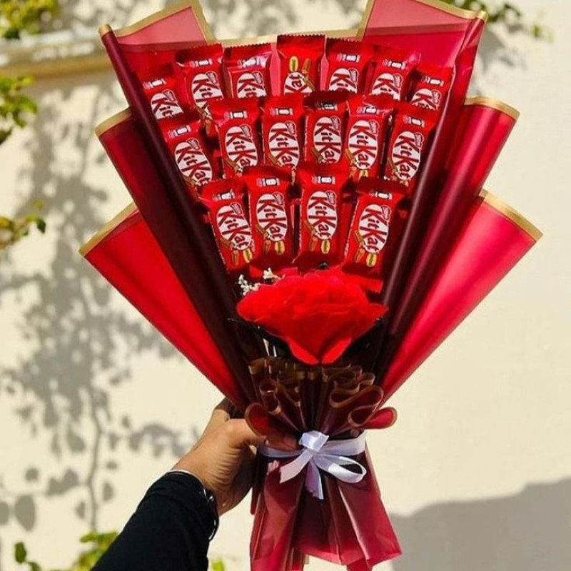 Kinder buketleri;Istenilen formada ve olcude kinder