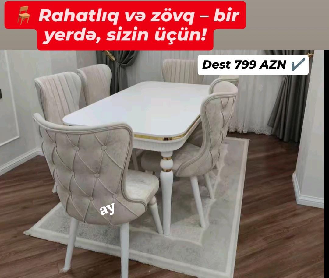 MDF masa ölçü 90×160×2+6 oturacaq ✅ Parça seçimi mövcuddur