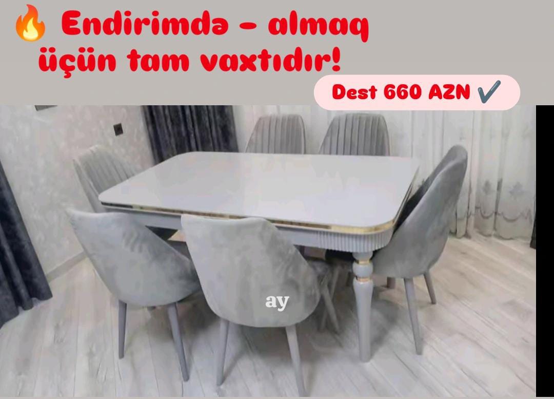 MDF masa ölçü 90×160×2+6 oturacaq ✅ Parça seçimi mövcuddur