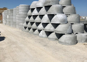 Şəkildəki bütün beton konstruksiyalar zavodumzda istehsal