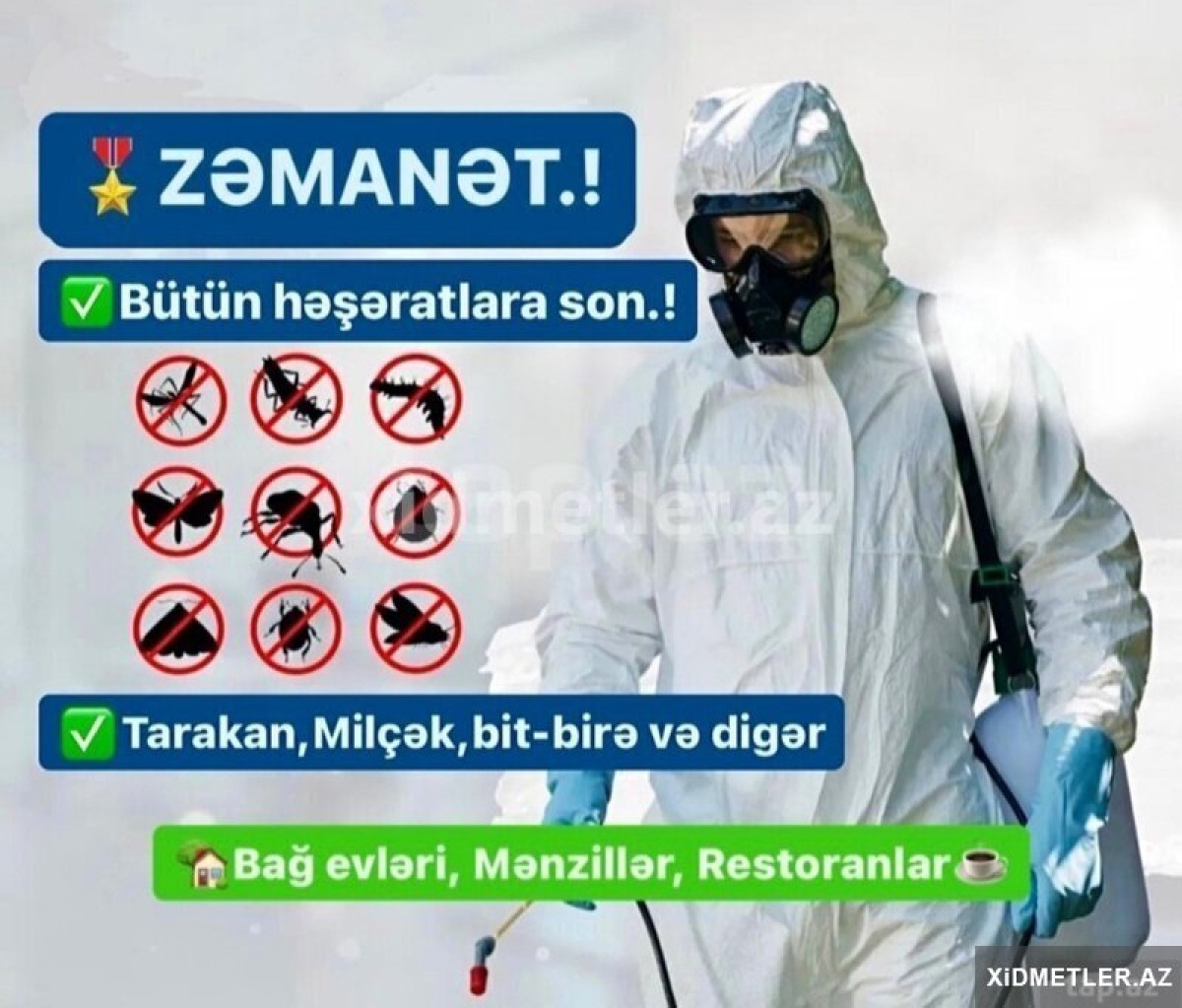 DEZİNFEKSİYA, DEZİNSEKSİYA VƏ DERATİZASİYA XƏTMƏDLƏRİ BÖYÜK