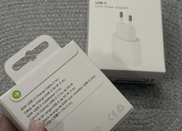 ORİJİNAL APPLE BAŞLIQ + KABEL EU versiya – Type-C 20W USB-C