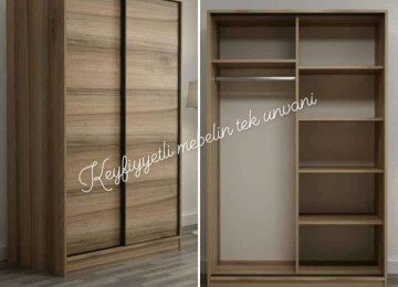 Kupe dolab Sifarişlə hazırlanır Rəng seçimi var Ölçü
