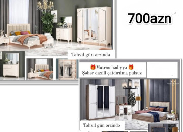 Yataq dəsti Sifarişlə hazırlanır Rəng seçimi var Matras