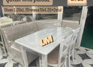 💫 *Mətbəx dəsti* Qiymət : *390₼* Divan:1.20x1.70