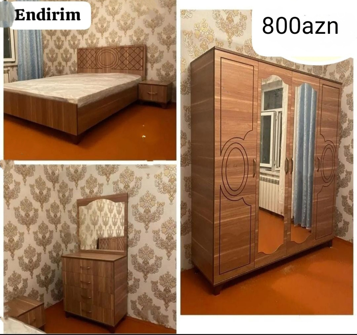 Yataq mebeli Sifarişlə hazırlanır Rəng seçimi var Matras