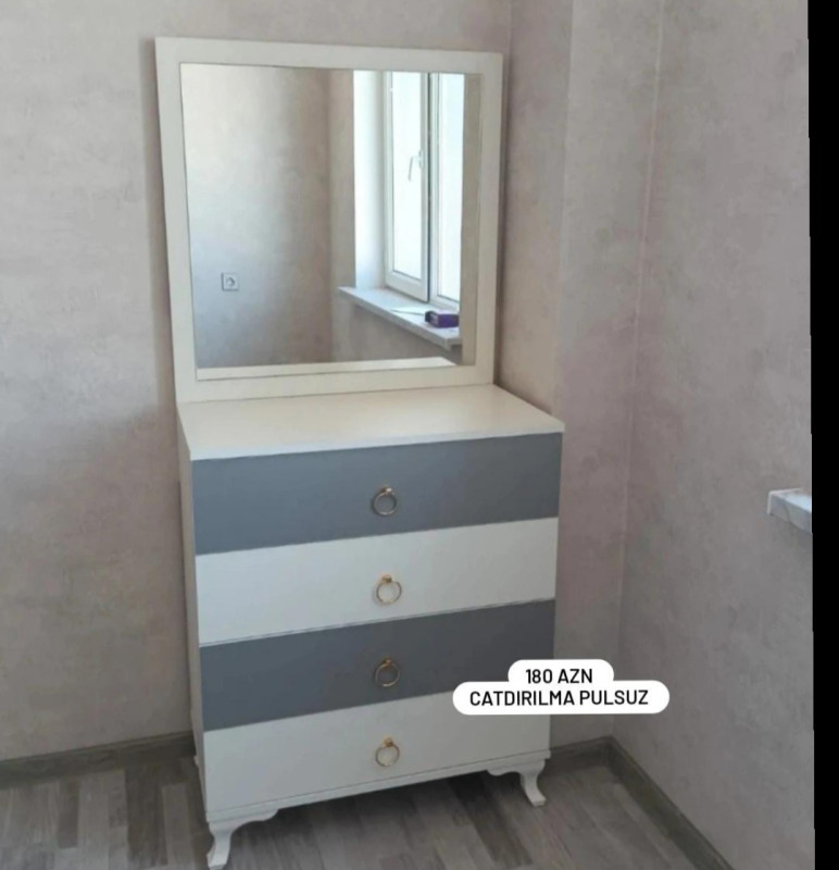 Güzgülü kamod Güzgülü kamod Sifarişlə hazırlanır Rəng seçimi var Qiyməti