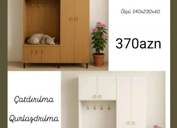 Dəhliz mebeli Sifarişlə hazırlanır Rəng seçimi var Ölçü