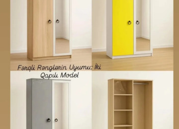 2Qapili dolab Sifarişlə hazırlanır Rəng seçimi var Ölçü