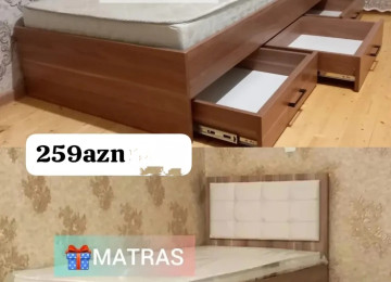 Siyirməli çarpayı Sifarişlə hazırlanır Rəng seçimi var Ölçü