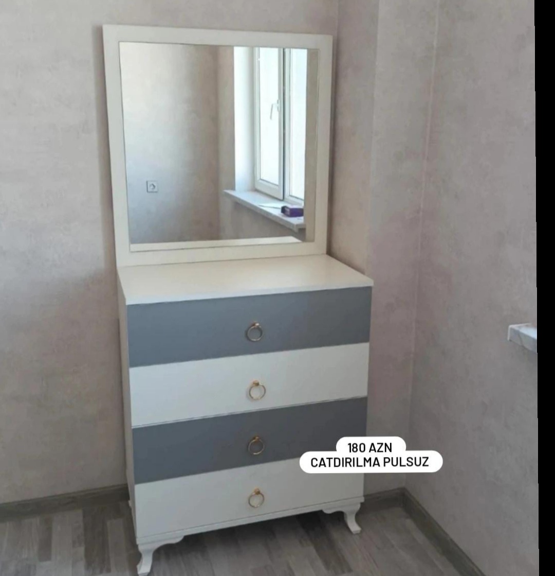 Güzgülü kamod Sifarişlə hazırlanır Rəng seçimi var Qiyməti