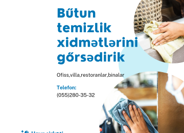 1. Evlerin derinen temizliyi 2. Temir sonra temizliki
